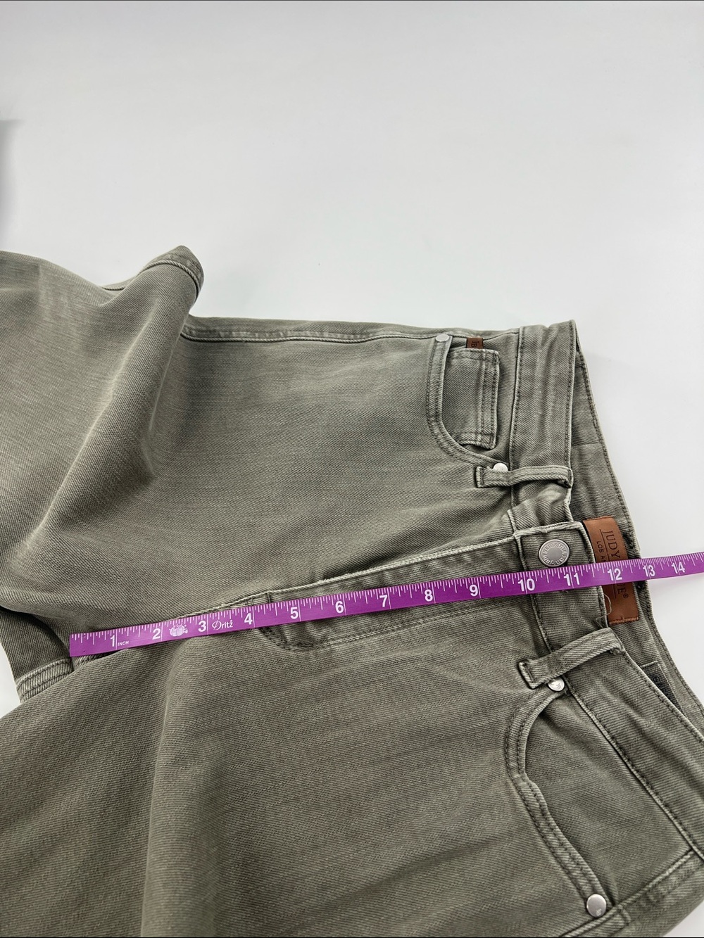 Judy Blue Garment Dyed High Rise Wide Leg Cropped Jeans 9/29 - Picture 6 of 10